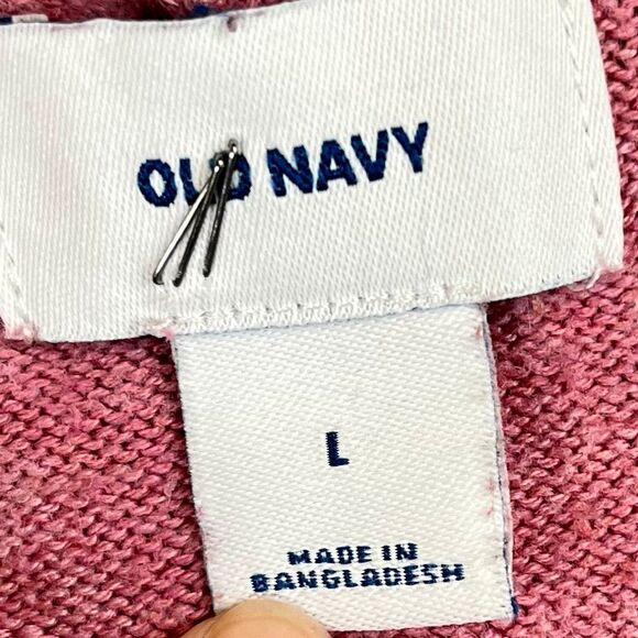 Old Navy Women’s Pink V-neck Sweater Large - Picture 7 of 11